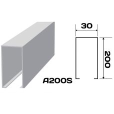 Реечный потолок «Кубообразная рейка» A200S (комплект) 