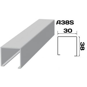 Реечный потолок «Кубообразная рейка» A38S (комплект) 