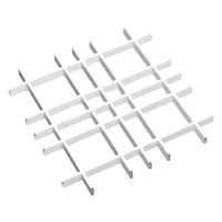 Грильято Нестандартная ячейка Модель 3 ячейка 150х75мм, белый матовый, высота 30 мм, ширина 5 мм