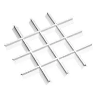 Грильято Пирамидальный ячейка 150х150мм, суперхром, высота 35 мм, ширина 10 мм