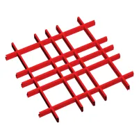 Грильято Нестандартная ячейка Модель 3 ячейка 150х75мм, окраска по RAL, высота 30 мм, ширина 5 мм