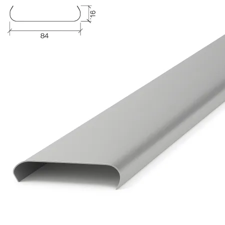 Потолочная рейка Албес A84A металлик матовый с перфорацией