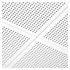 Кассетный потолок Алебс AP300*300АС/45° белый матовый Эконом перфорация F d=0,75