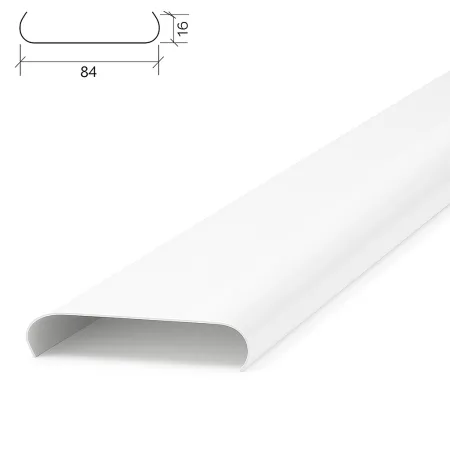 Потолочная рейка Албес A84A белый глянец