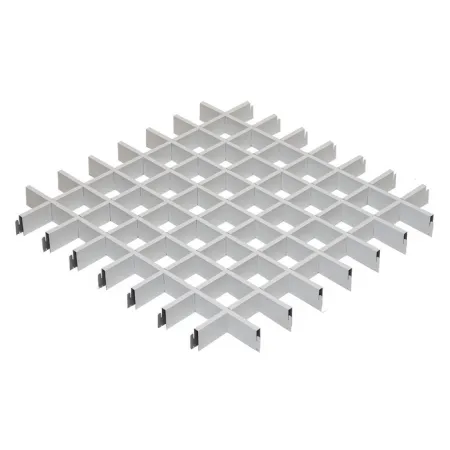 Грильято ячейка 75x75, высота 30 мм, ширина 5 мм, белый матовый