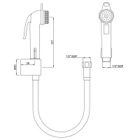 Лейка для гигиенического душа Essco ALE-BLK-585 Черный