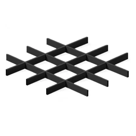 Грильято ячейка 150x150, высота 30 мм, ширина 10 мм, черный