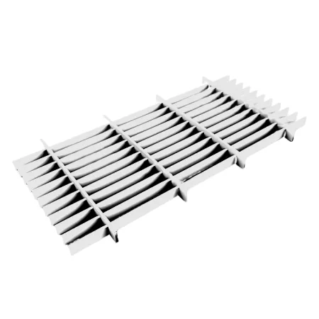 Грильято Жалюзи ячейка 300x50 мм, супер-хром, высота 30 / 50 мм, ширина 10 мм