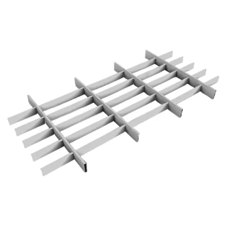 Грильято Жалюзи ячейка 300x100 мм, белый матовый, высота 30 / 50 мм, ширина 10 мм