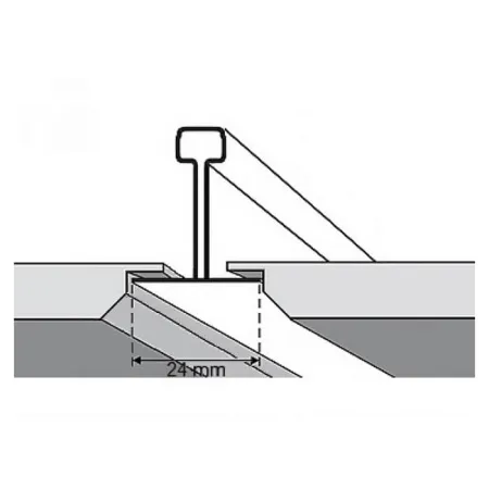 Кассетный потолок Албес AP600A6/45°/Т-24 Tegular 24 белый матовый перфорация F d=1,5 Эконом