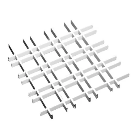 Грильято Нестандартная ячейка Модель 1 ячейка 100х50мм, супер-хром, высота 30 мм, ширина 5 мм