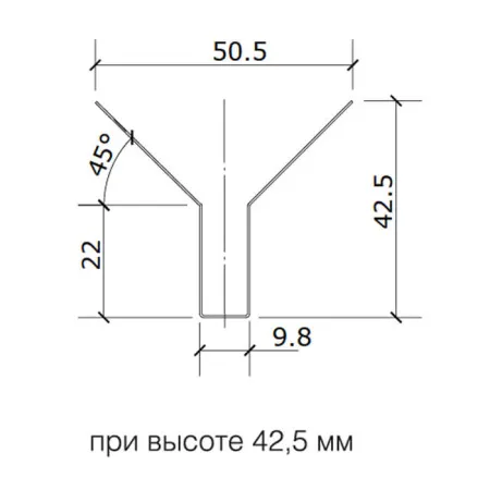Грильято Пирамидальный ячейка 75х75мм, суперхром, высота 42.5 мм, ширина 10 мм