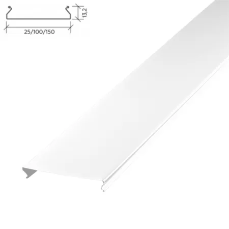 Реечный потолок Албес S дизайн A25AS суперхром эконом