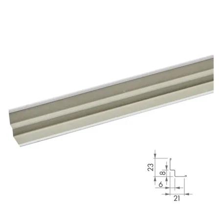 Пристенный молдинг ARMSTRONG Shadowline Retail Zn 3000х15x8х6х15 мм, белый