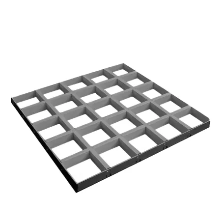Грильято GL-15 ячейка 120x120, высота 37 мм, ширина 15 мм, металлик матовый