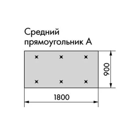 Армстронг OPTIMA L CANOPY Средний прямоугольник 1800x900мм, белый