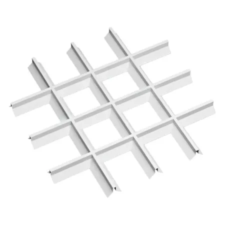 Грильято Пирамидальный ячейка 150х150мм, белый матовый, высота 42.5 мм, ширина 10 мм