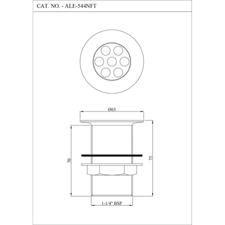 Выпуск для раковины Essco ALE-CHR-544NFT Хром