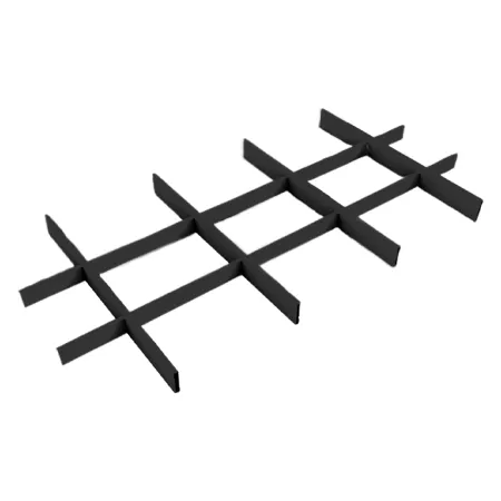 Грильято Жалюзи ячейка 300x200 мм, черный, высота 30 / 50 мм, ширина 10 мм