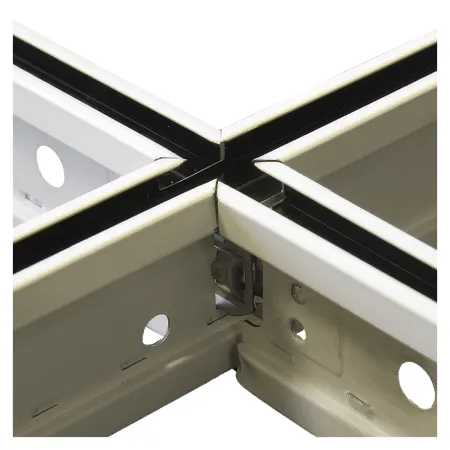 Подвесная система Албес T-15 Struna рейка поперечная высота профиля 41.5мм, длина 1200мм, белый / черный