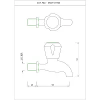 Настенный кран Essco Marvel MQT-CHR-511KN Хром