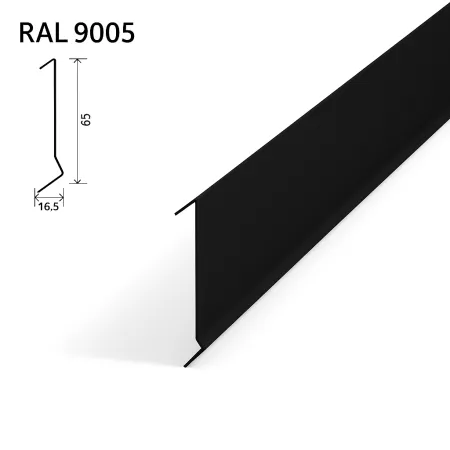 Рейка Албес A91SP оцинкованная RAL 9005 Черный матовый