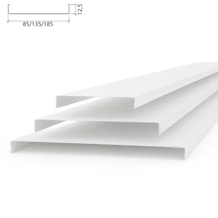 Потолочная рейка Албес AN85A белый матовый с перфорацией