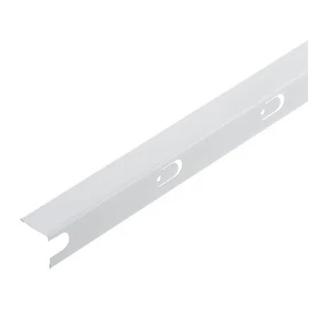 Профиль угловой с фиксатором PL 25х25х3000 мм белый матовый оцинкованный
