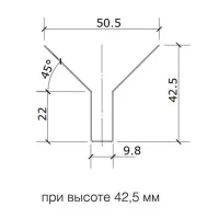 Грильято Пирамидальный ячейка 120х120мм, белый матовый, высота 42.5 мм, ширина 10 мм