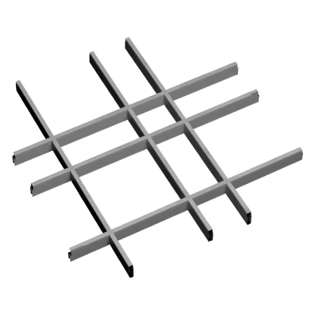 Грильято Нестандартная ячейка Модель 5 ячейка 200х100мм, металлик, высота 50 мм, ширина 10 мм