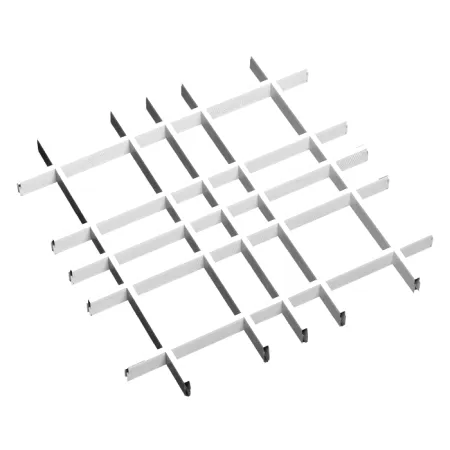 Грильято Нестандартная ячейка Модель 3 ячейка 150х75мм, супер-хром, высота 50 мм, ширина 10 мм