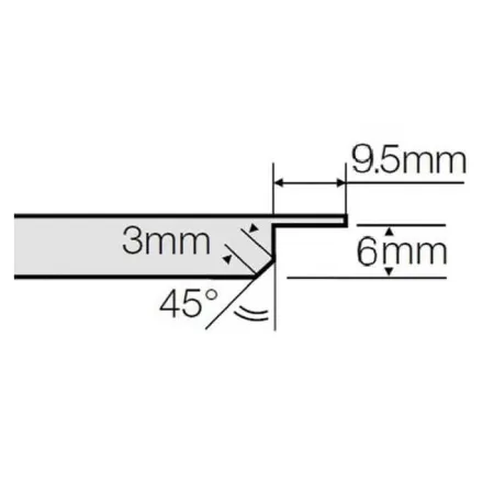 Кассетный потолок Албес AP600A6/45°/Т-24 Tegular 24 белый матовый перфорация F d=1,5 Эконом