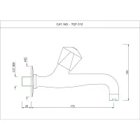 Кран для раковины Essco Tropical TQT-CHR-512 Хром
