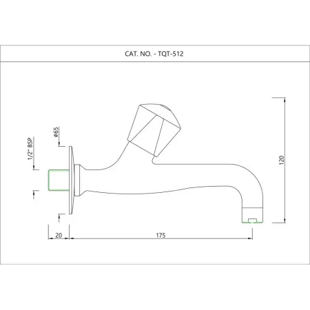 Кран для раковины Essco Tropical TQT-CHR-512 Хром