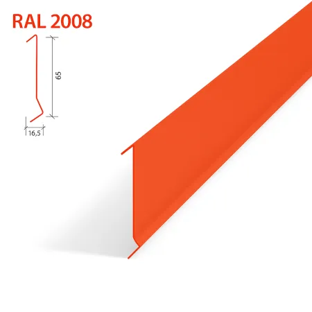 Рейка Албес A91SP оцинкованная RAL2008 Ярко-красно-оранжевый