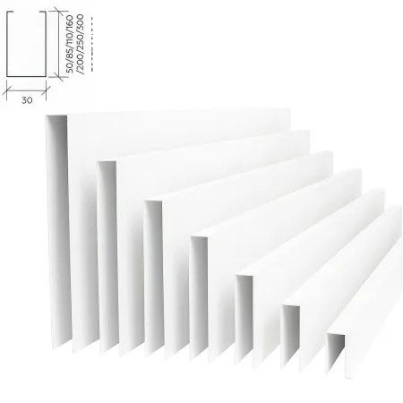 Рейка кубообразная Албес A110S белая оцинковка