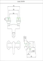 Однорычажный смеситель для душа Essco Stella STE-CHR-107149 Хром