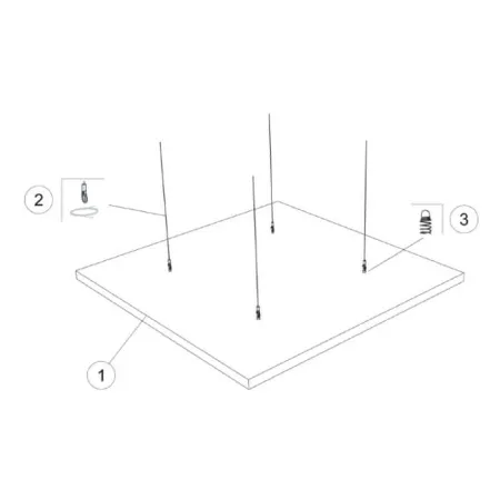 Экофон Соло PE Квадрат 1200x1200мм, Белый