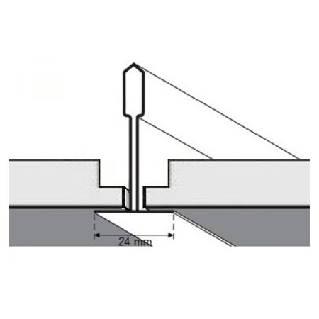 Кассетный потолок Албес AP600 Board белый матовый оцинковка