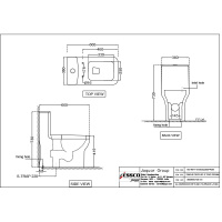Унитаз напольный Essco Aspire AIS-WHT-101853S220SPPSM Белый с бачком